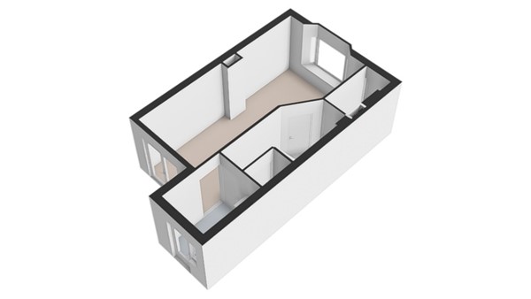 Plattegrond - Röellstraat 20, 2613 WE Delft - Roe¨llstraat 20_Begane grond_3d.jpg